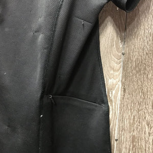 SS Shirt, 1/4 Zip Up *gc, hair, snags, runs, seam rubs, older