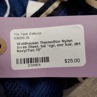 Nylon Scrim Sheet, tail *vgc, mnr hair, dirt

