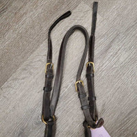 Rsd/FS Padded Thick Soft Leather & Elastic Breastplate, 2 Pc Running Attachment *gc, dirty, xholes, older, rubs
