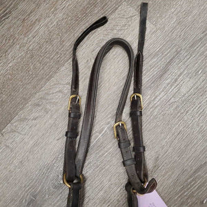 Rsd/FS Padded Thick Soft Leather & Elastic Breastplate, 2 Pc Running Attachment *gc, dirty, xholes, older, rubs