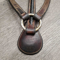 Braided Breastplate *xc, older, mnr dirt, rubs & faded spots, xholes