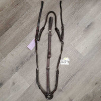 Thick Soft Leather & Elastic Breastplate, Wither Bridge *gc, dirty, xholes, older, rubs, creases
