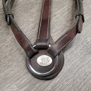 Thick Soft Leather & Elastic Breastplate, Wither Bridge *gc, dirty, xholes, older, rubs, creases