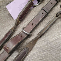 Thick Soft Leather & Elastic Breastplate, Wither Bridge *gc, dirty, xholes, older, rubs, creases
