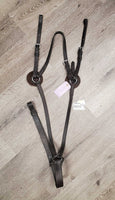 Thick Soft Leather & Elastic Breastplate, Wither Bridge, 2 Foam Ring Covers *gc, dirty, xholes, older, rubs, creases

