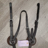 Thick Soft Leather & Elastic Breastplate, Wither Bridge, 2 Foam Ring Covers *gc, dirty, xholes, older, rubs, creases

