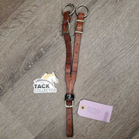 Adjustable Running Martingale Attachment, buckle, conway buckles *fair, taped, cut, dry, stiff, xholes, dents faded, creases