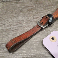 Adjustable Running Martingale Attachment, buckle, conway buckles *fair, taped, cut, dry, stiff, xholes, dents faded, creases