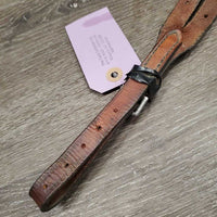 Adjustable Running Martingale Attachment, buckle, conway buckles *fair, taped, cut, dry, stiff, xholes, dents faded, creases
