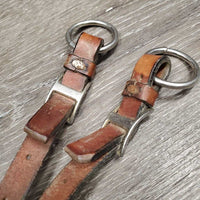 Adjustable Running Martingale Attachment, buckle, conway buckles *fair, taped, cut, dry, stiff, xholes, dents faded, creases

