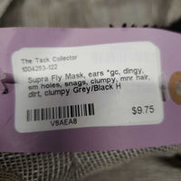 Fly Mask, ears *gc, dingy, sm holes, snags, clumpy, mnr hair, dirt, clumpy