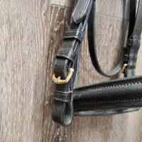 Rsd/Padded Bridle, Plain Reins, Bling, Buckles *gc, clean, NO flash, missing bling, mnr residue, tight keepers
