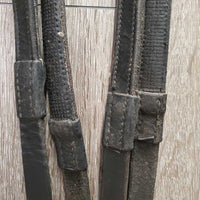 Monocrown Bridle, Bling, Flash, Rubber Lined Reins *gc, dirty, rubs, mismatched, tight & missing keepers, edge scrapes, thin/sticky rubber