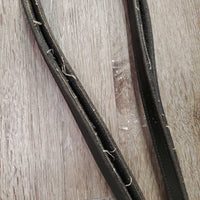 Monocrown Bridle, Bling, Flash, Rubber Lined Reins *gc, dirty, rubs, mismatched, tight & missing keepers, edge scrapes, thin/sticky rubber
