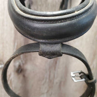 Monocrown Bridle, Bling, Flash, Rubber Lined Reins *gc, dirty, rubs, mismatched, tight & missing keepers, edge scrapes, thin/sticky rubber