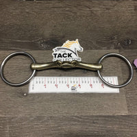 Med Hvy Curved French Link Loose Ring, center peanut *gc, clean, stains, scratches, v.chewed
