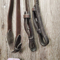 "Week Monday" FS Rsd Padded Monocrown Bridle, Soft Smooth Rubber Reins *vgc, NO Flash, clean, mnr residue, rubs & stretched hole
