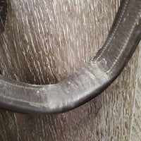 "Week Monday" FS Rsd Padded Monocrown Bridle, Soft Smooth Rubber Reins *vgc, NO Flash, clean, mnr residue, rubs & stretched hole