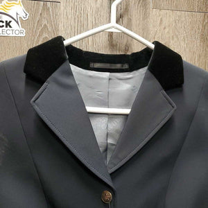 Dressage Show Jacket, buttons, velvet Collar *xc, dirty?stained shoulder