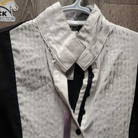 SS Sun Show Shirt, 1/2 Button Up, Magnetic Collar, Mesh Sides *gc, mnr puckers, dingy & pills

