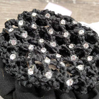 Hair Net - Bun Elastic, 2 Plastic Clips, bling *vgc, clean, mnr hair
