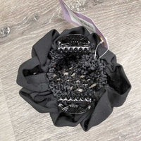 Hair Net - Bun Elastic, 2 Plastic Clips, bling *vgc, clean, mnr hair
