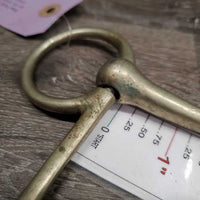 Half Cheek Bit *gc, clean, loose joint, scrapes, scratches, oxidized, stains
