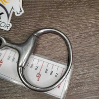 Thin French Link Bit, long flat center bar *vgc, clean, scuffs, scratches, mnr residue
