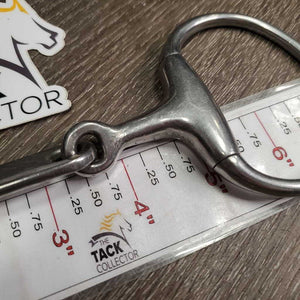 Thin French Link Bit, long flat center bar *vgc, clean, scuffs, scratches, mnr residue