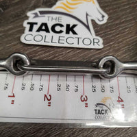 Thin French Link Bit, long flat center bar *vgc, clean, scuffs, scratches, mnr residue