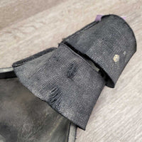 Open Front & Hind Boots, velcro *fair, elastic: torn & stretched, dirty, hairy, faded, scrapes, rubs
