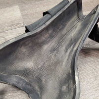 Open Front & Hind Boots, velcro *fair, elastic: torn & stretched, dirty, hairy, faded, scrapes, rubs
