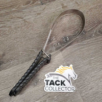 Fine Double Sided Shedding Blade, thick plastic handle *vgc, clean, mnr dusty, bent & scratched
