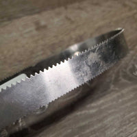 Fine Double Sided Shedding Blade, thick plastic handle *vgc, clean, mnr dusty, bent & scratched
