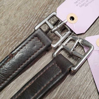 Soft Thick Nylon Lined Stirrup Leathers *vgc/gc, clean, mnr creases, dents, rubs & stretched holes
