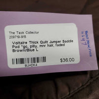 Thick Quilt Jumper Saddle Pad *gc, pilly, mnr hair, faded