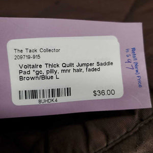 Thick Quilt Jumper Saddle Pad *gc, pilly, mnr hair, faded