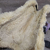 Open Front Boots, Fleece Lined, Velcro - Tabs *gc, clean & dirty, clumpy, stains, rubs, scratches
