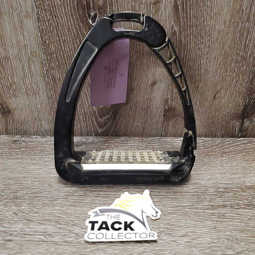 LEFT ONLY Aluminum Safety Stirrup, Grater Grip *gc/fair, scuffs, dirty, scrapes