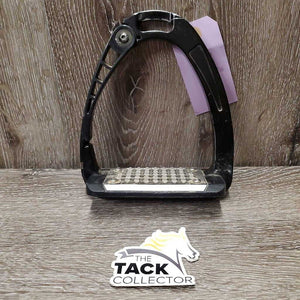 LEFT ONLY Aluminum Safety Stirrup, Grater Grip *gc/fair, scuffs, dirty, scrapes