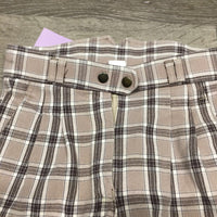 High Waist Full Seat Breeches *gc, v.rubbed & pilly seat/legs, hairy velcro
