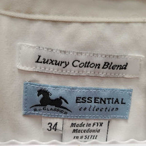 SS Show Shirt *NO Collar, older, dingy, pits, rubs, pills, puckers