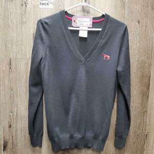 V Neck Light Wool Sweater *vgc, mnr hair, rubs & pills