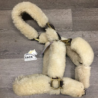 Leather Shipping Halter, 10 Sheepskins *vgc, mnr hair, dirt & bent ends