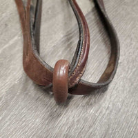 Soft Rsd Running Martingale, stopper *gc, mnr dirt, residue & faded?discolored, rubs, xholes
