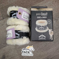 "Save the Sheep" 2 Techno Sheepskin Lined Pastern Wraps, box *new
