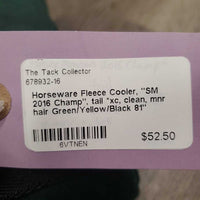 Fleece Cooler, "SM 2016 Champ", tail *xc, clean, mnr hair