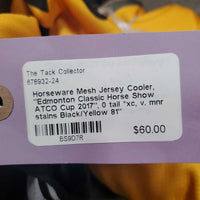 Mesh Jersey Cooler, "Edmonton Classic Horse Show ATCO Cup 2017", 0 tail *xc, v. mnr stains