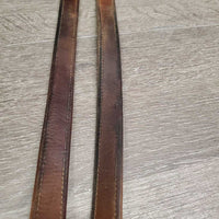 Soft Nylon Lined Stirrup Leathers *gc, clean, stains, dents, rubs, scrapes, creases