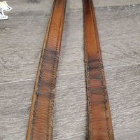 Soft Nylon Lined Stirrup Leathers *gc, clean, stains, dents, rubs, scrapes, creases